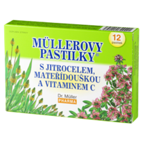Dr. Müller Müllerovy pastilky® s jitrocelem, mateřídouškou a vitaminem C  (průdušky)