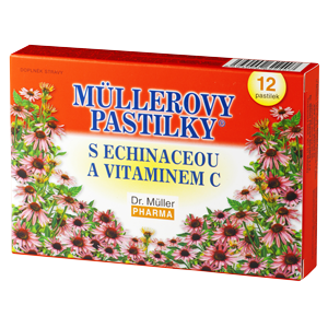 Dr. Müller Müllerovy pastilky® s echinaceou a vitaminem C  (imunita)