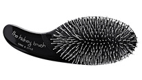 Olivia Garden černý kartáč na vlasy s kančími a nylonovými štětinami zakončené kuličkou