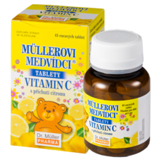 Dr. Müller Müllerovi medvídci® tablety s příchutí citronu a vitaminem C