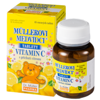 Dr. Müller Müllerovi medvídci® tablety s příchutí citronu a vitaminem C