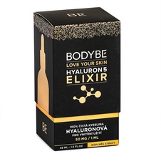 BODYBE Elixír 100 % čistá bioaktivní kyselina hyaluronová VÁNOČNÍ BALENÍ - bodybe-elixir-kyselina-hyaluronová5%krabicka