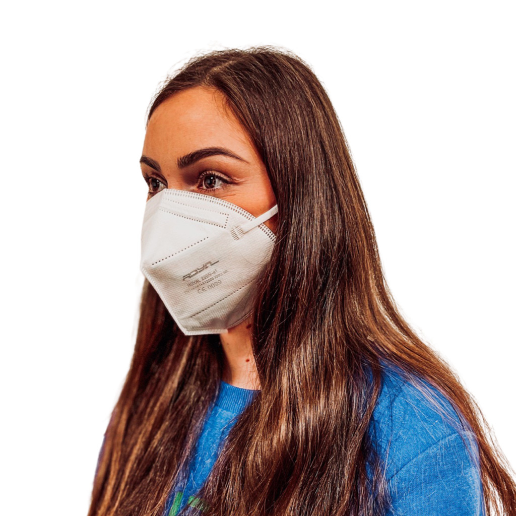 Respirátor bílý FFP2 premium royal - respirator-ffp2
