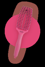 Olivia Garden Fingerbrush Blush Medium pastelový kartáč na vlasy - olivia-garden-pastelovy-hrebeny-malinovy
