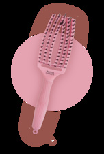 Olivia Garden Fingerbrush Blush Medium Coral Hair Brush