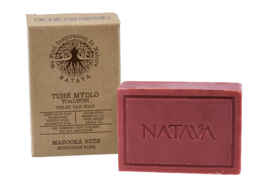 NATAVA Solid toilet soap - Moroccan rose