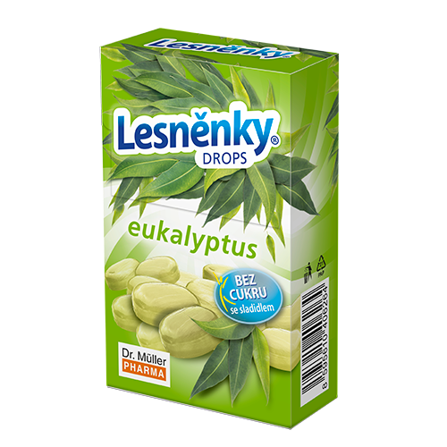Dr. Müller Lesněnky® drops eukalyptus BEZ CUKRU