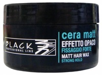 Black matující pasta na vlasy Matt hair Wax strong hold 100 ml